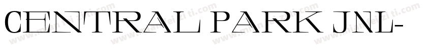 Central Park JNL字体转换